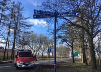 Uszkodzony gazociąg na Szczecińskiej