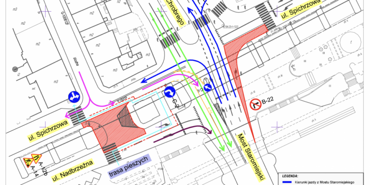 Zamknięcie estakady przy Wodnej