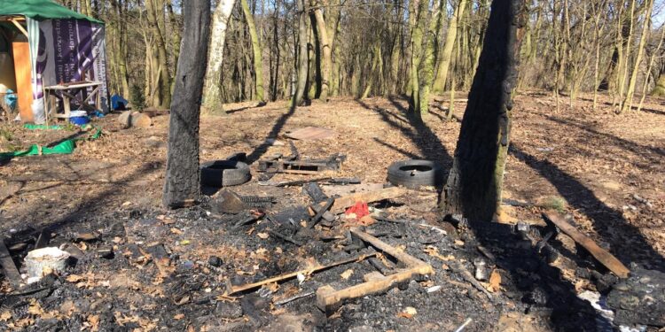 Społecznie wybudowany „Fyrtel” podpalony