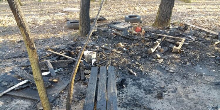 Społecznie wybudowany „Fyrtel” podpalony