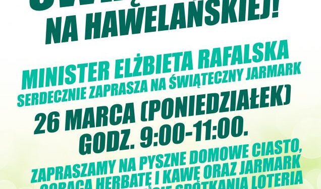 Minister Elżbieta Rafalska zaprasza