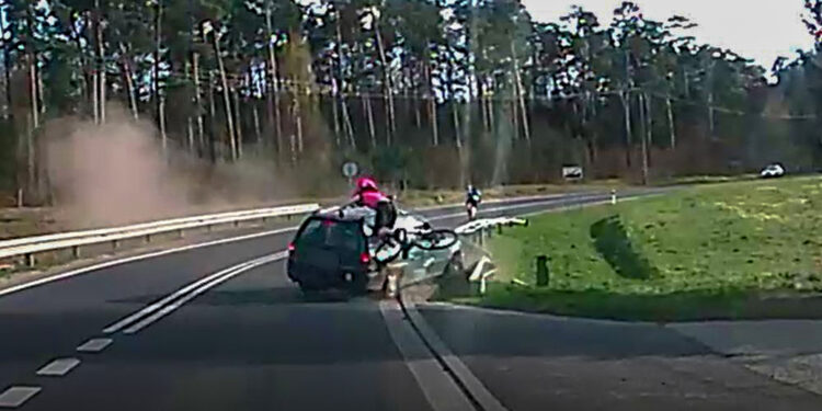 Wstrząsające nagranie potrącenia. Ku przestrodze