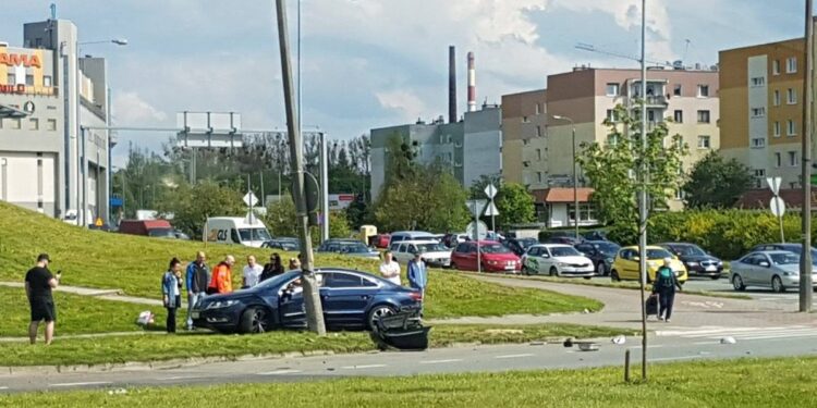 Wypadek na rondzie Górczyńskim