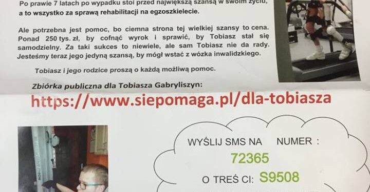 Tobiasz ma szansę znów chodzić