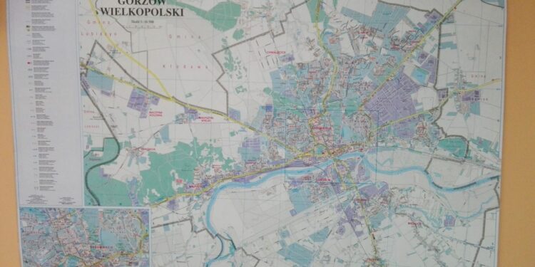Gorzów bez aktualnej mapy