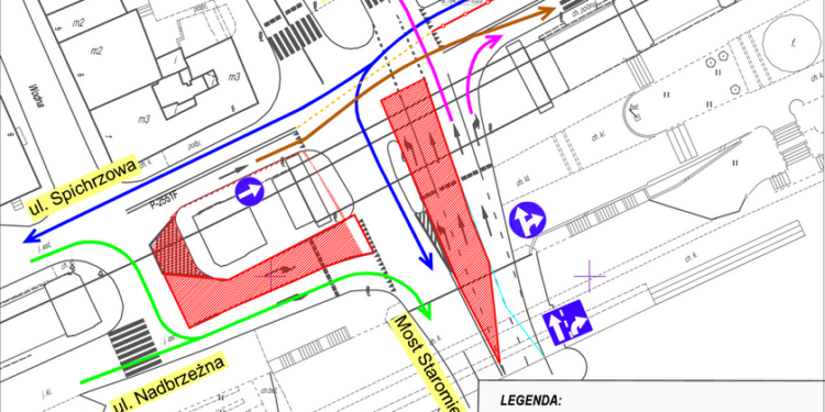 Kolejna zmiana pod wiaduktem estakady