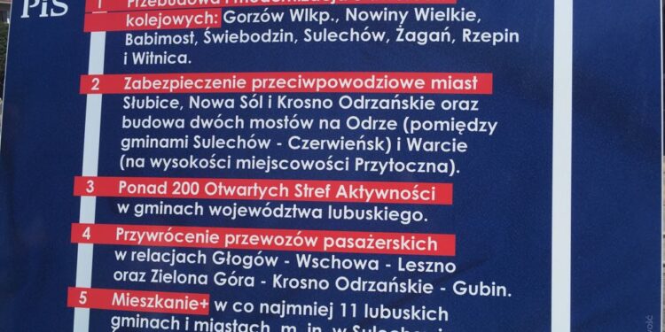 Maraton programowy PiS w Gorzowie