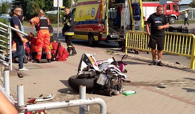 Tragiczne zdarzenie z udziałem motocyklisty