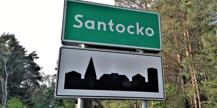 Remiza strażacka w Santocku