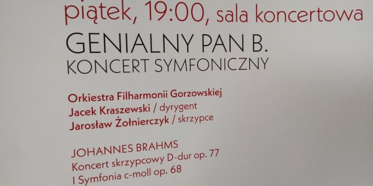 Genialny pan B. w Filharmonii Gorzowskiej