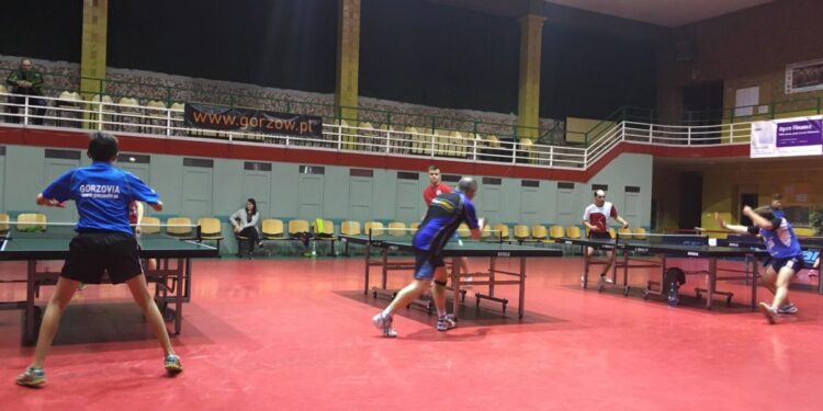 Pingpongiści pograli przed świętami