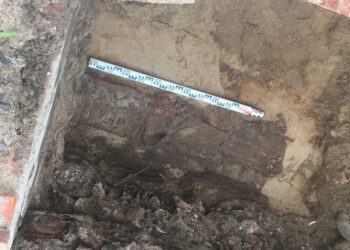 Szkielet z XV wieku w centrum Gorzowa