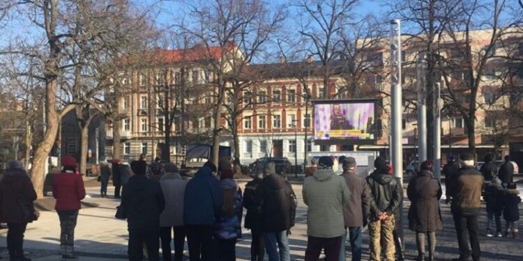 Transmisja pogrzebu P. Adamowicza w Gorzowie