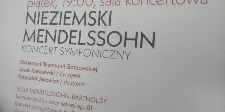 Mendelssohn w Filharmonii Gorzowskiej