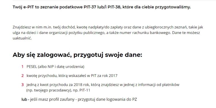 e-PIT już dostępny!