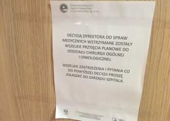 Szpital wstrzymuje zabiegi na chirurgii ogólnej i onkologicznej