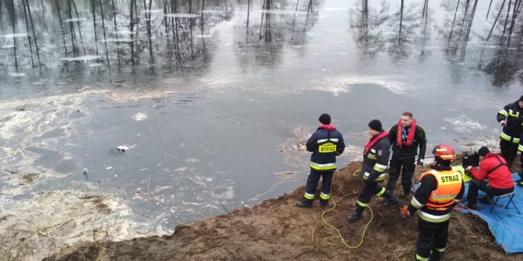 Utonął operator koparki