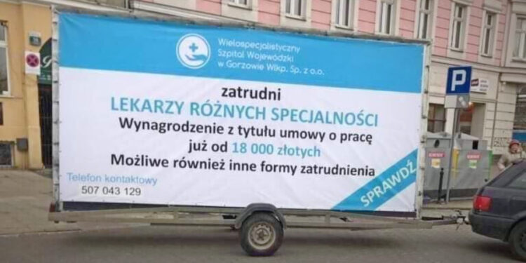 Szpital reklamuje się w Szczecinie