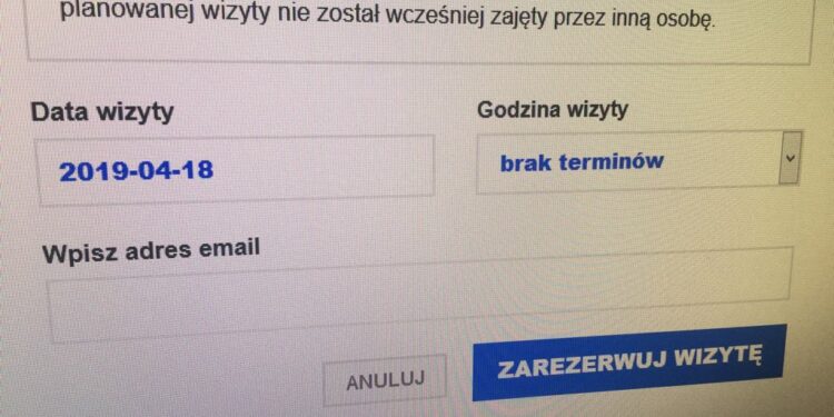 Problemy z rejestracją aut