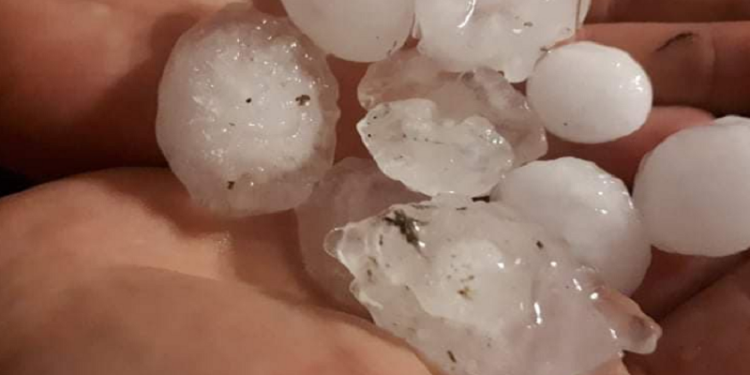 Krajobraz po gradobiciu