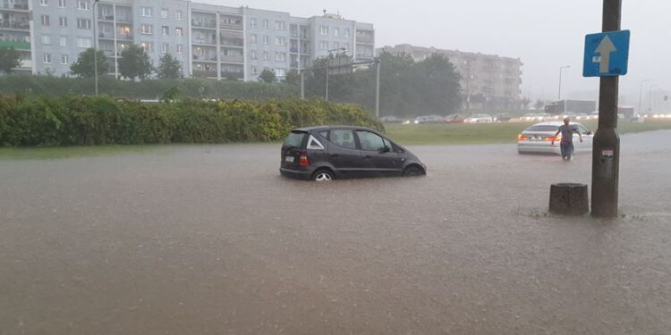 Gorzowskie ulice znów pod wodą