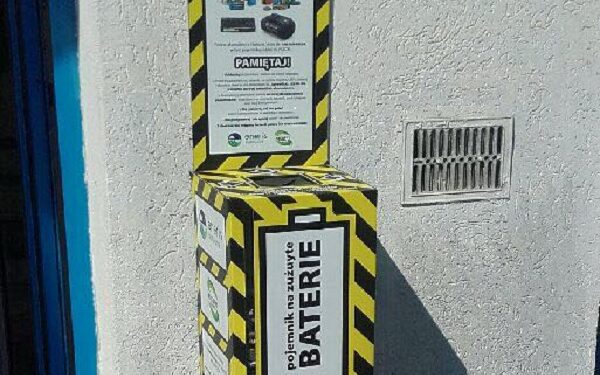 Nowe pojemniki na zużyte baterie