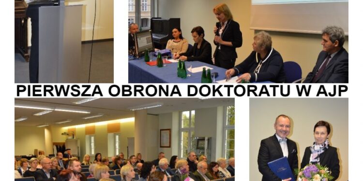 Pierwsza obrona pracy doktorskiej w AJP