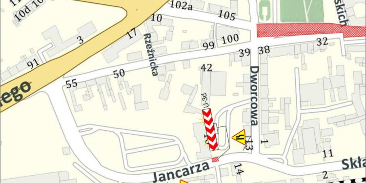 Utrudnienia na ul. Jancarza