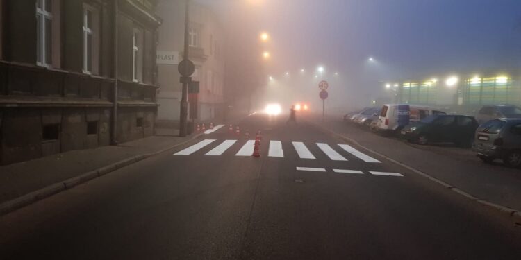 Trwa malowanie pasów