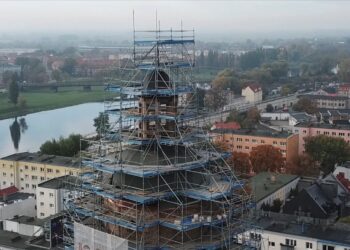GORZÓW z DRONA – Remont katedry z lotu ptaka
