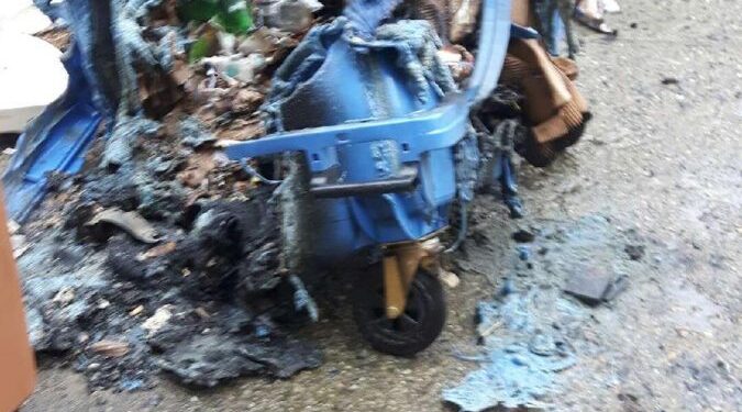 ENERIS szuka podpalacza śmietników. Nagroda za wskazanie winnego