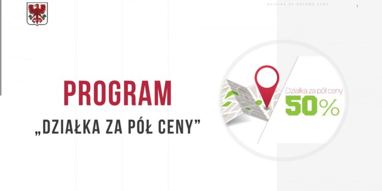 Miasto sprzeda działki za pół ceny