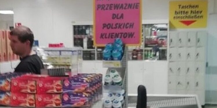Niemiecki market przeprasza za dyskryminację Polaków