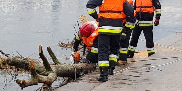 Kolejna interwencja strażaków – tym razem na bulwarze