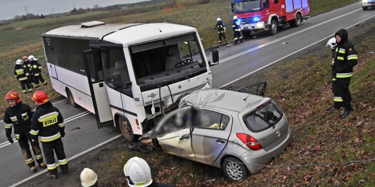 Śmiertelny wypadek pod Strzelcami [ZDJĘCIA]