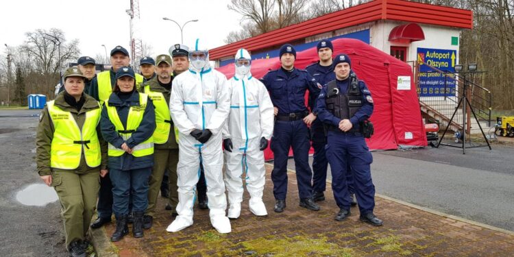 Kontrole sanitarne na granicy polsko-niemieckiej