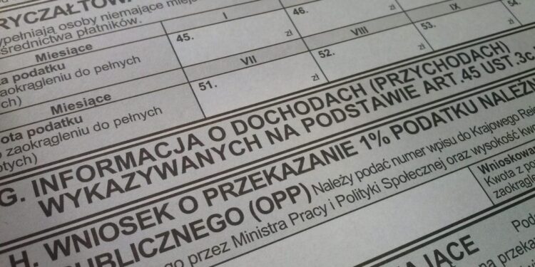 Organizacje pozarządowe przypominają o przekazywaniu 1 proc. podatku