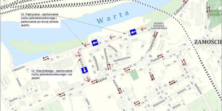 Fabryczna i Waryńskiego pozostaną jednokierunkowe