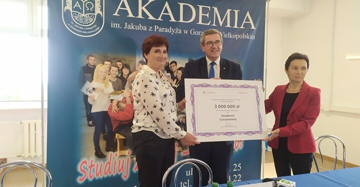 3 mln zł dla gorzowskiej Akademii