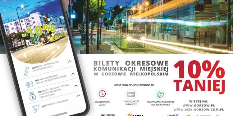 Bilety MZK tańsze w aplikacji