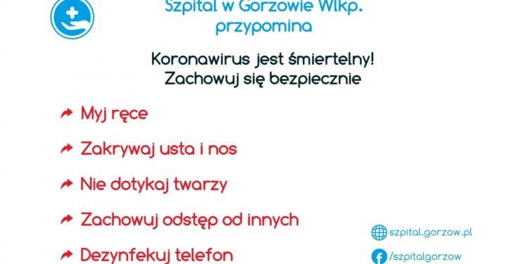 Koronawirus jest śmiertelny. Zachowuj się bezpiecznie
