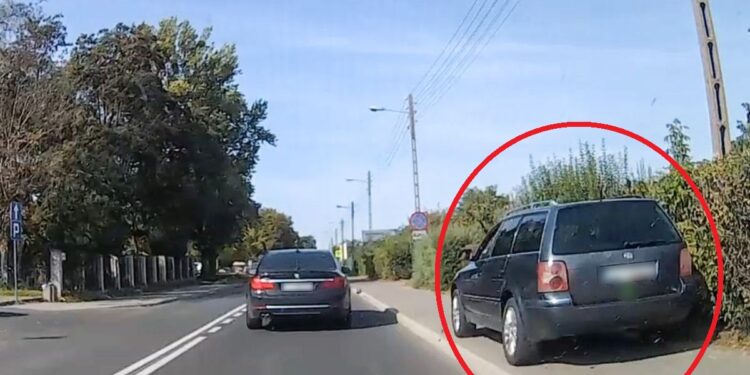 Wyprzedzał chodnikiem. Szuka go policja