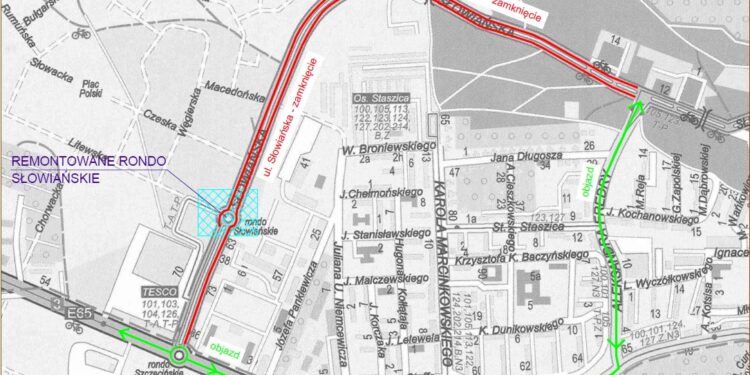 Ul. Słowiańska będzie zamknięta