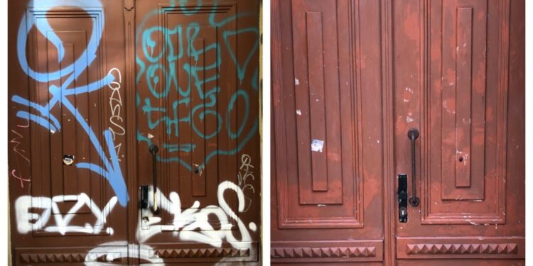 Nie czekał na pomoc. Sam zajął się bazgrołami