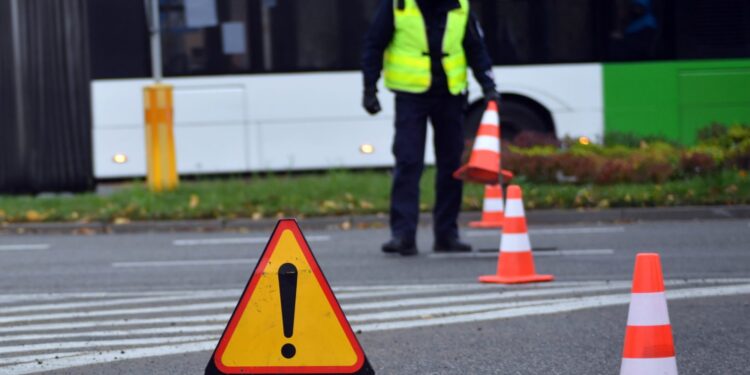 Po wypadku zablokowana dk 31 w pobliżu Drzecina k. Słubic