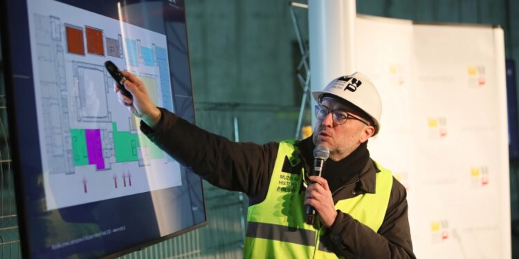 Budowa Muzeum Historii Polski w Warszawie na półmetku