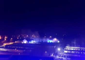 Pożar rozdzielni elektrycznej