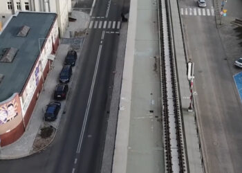 Ul. Spichrzowa znów przejezdna [FILM z drona]