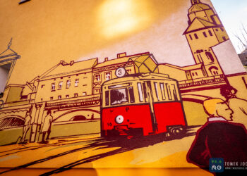 Mural z dawnym Gorzowem [GALERIA]
