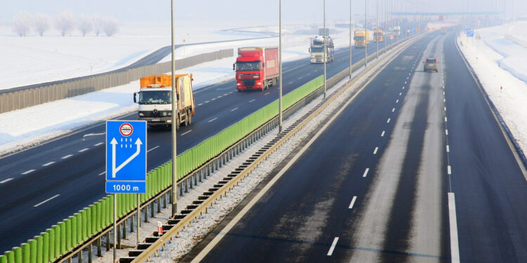 przejazd autostradą A2